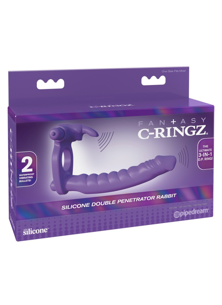 Silicone Double Penetrator Rabbit